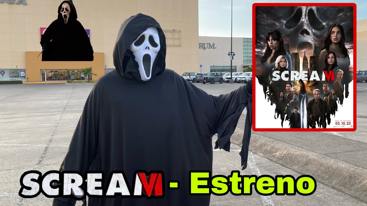 Vamos al Estreno de SCREAM 6, Con el Traje de Ghostface - Blog