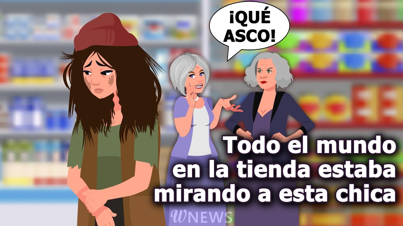 Todo el mundo estaba mirando mal a una chica sin hogar y sólo el viejo la miraba diferente