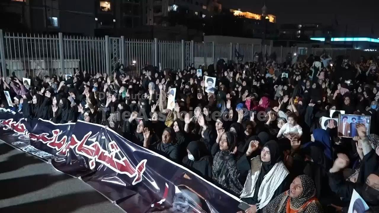 Protest in Karachi against U.S and Israeli strikes in Iran