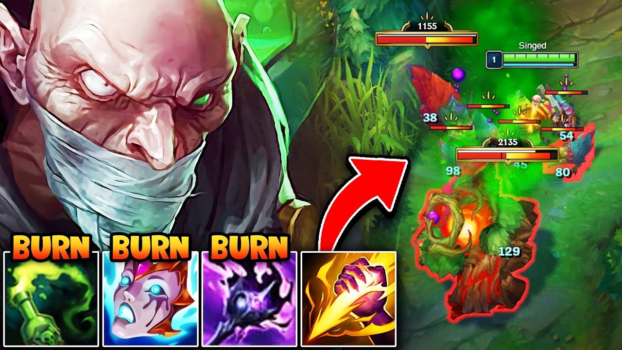 Singed Jungle только что получил огромное усиление с новыми предметами (машина Triple Burn Clear)