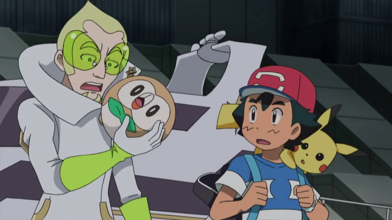 Poor Rowlet gets thrown like a ball 🏀 Pokemon Sun and Moon Ultra Adventures HD Clips