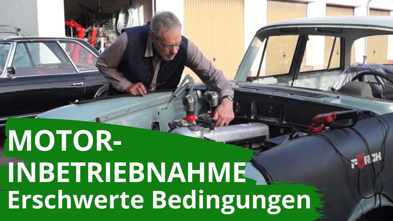Motorinbetriebnahme unter erschwerten Bedingungen bei einer Heckflosse
