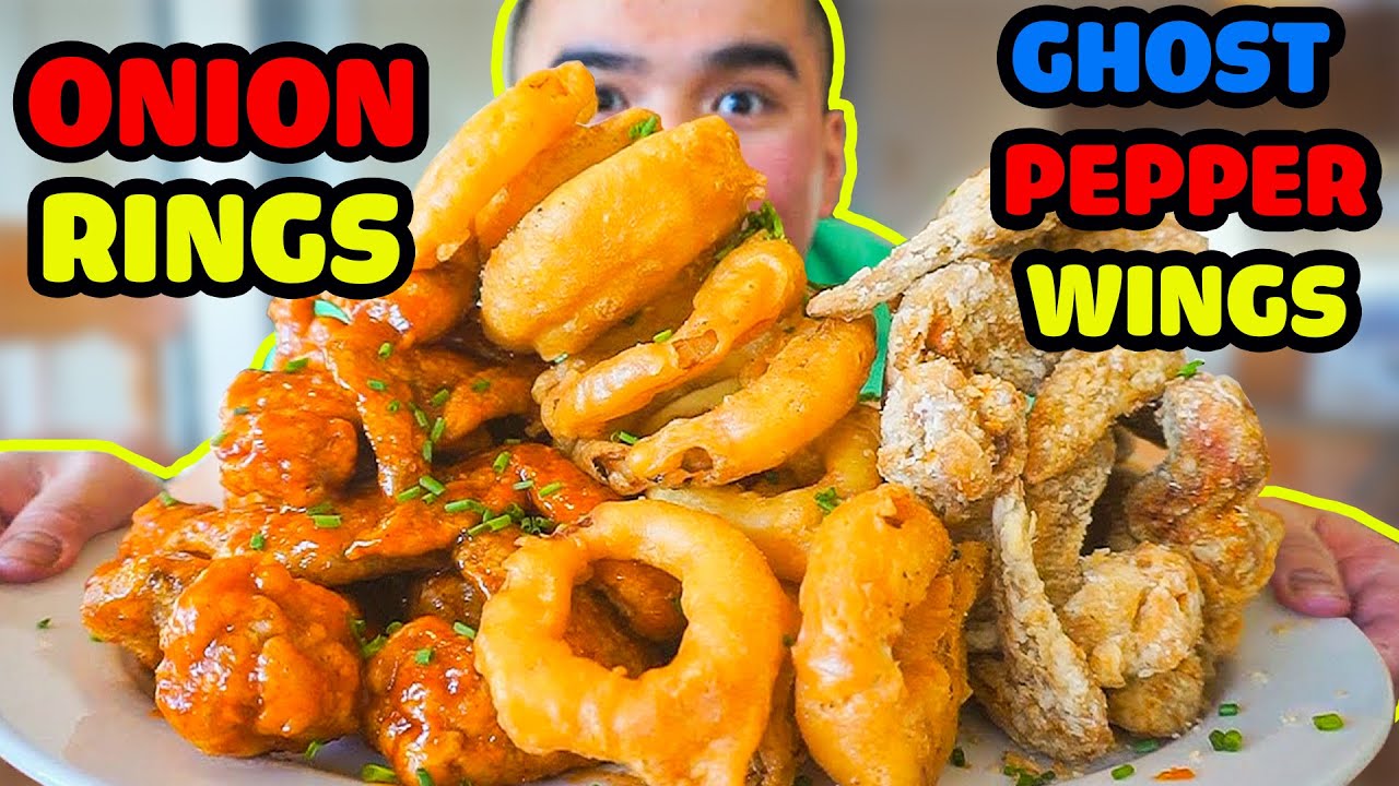 How to make ONION RINGS & GHOST PEPPER WINGS