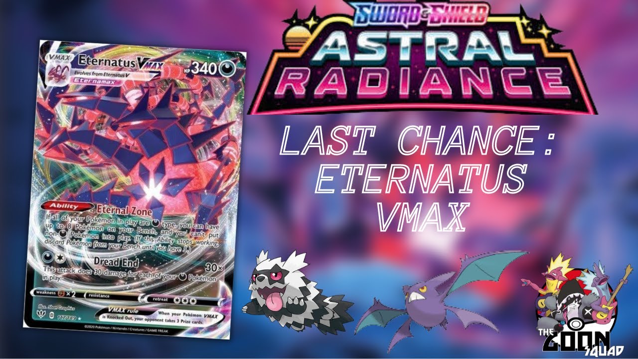 Turbo Eternatus VMAX HITS 300+ Damage!! (Astral Radiance deck profile)