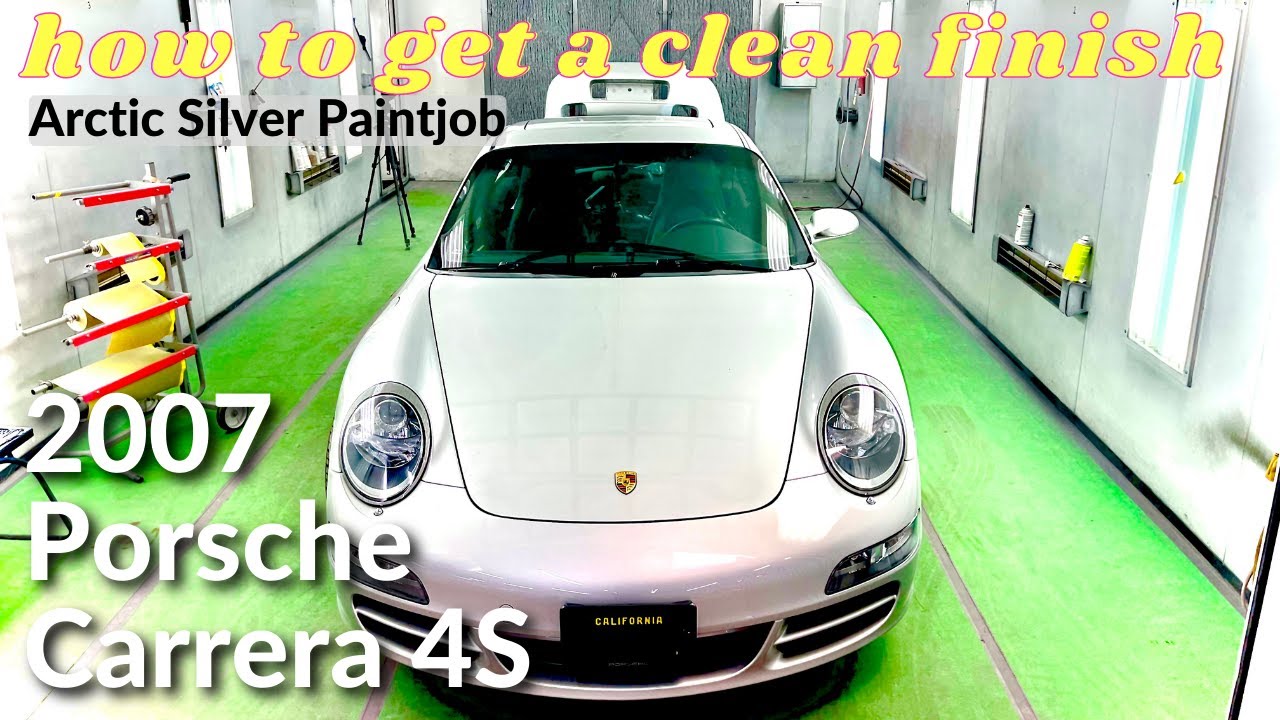 997 Porsche Carrera 4s Arctic Silver — покраска и плавный переход между боковыми панелями и дверью