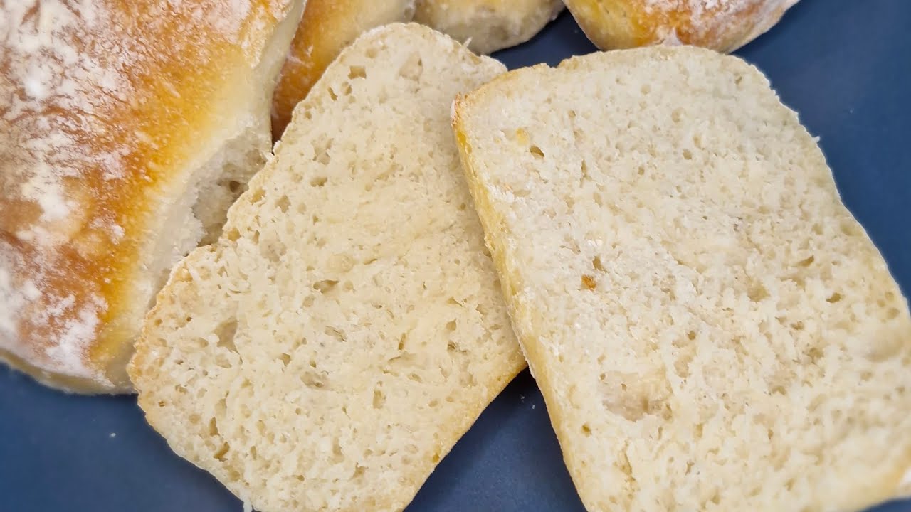 Yoğurma Yok – Pratik ve Çok Kolay)Ekmek Easy Ciabatta Bread Recipe(No Knead –Simple and Practical)