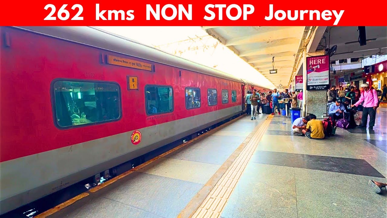 * 262 kms NON STOP Journey * Solapur to Pune Journey in 12164 Chennai Mumbai Express