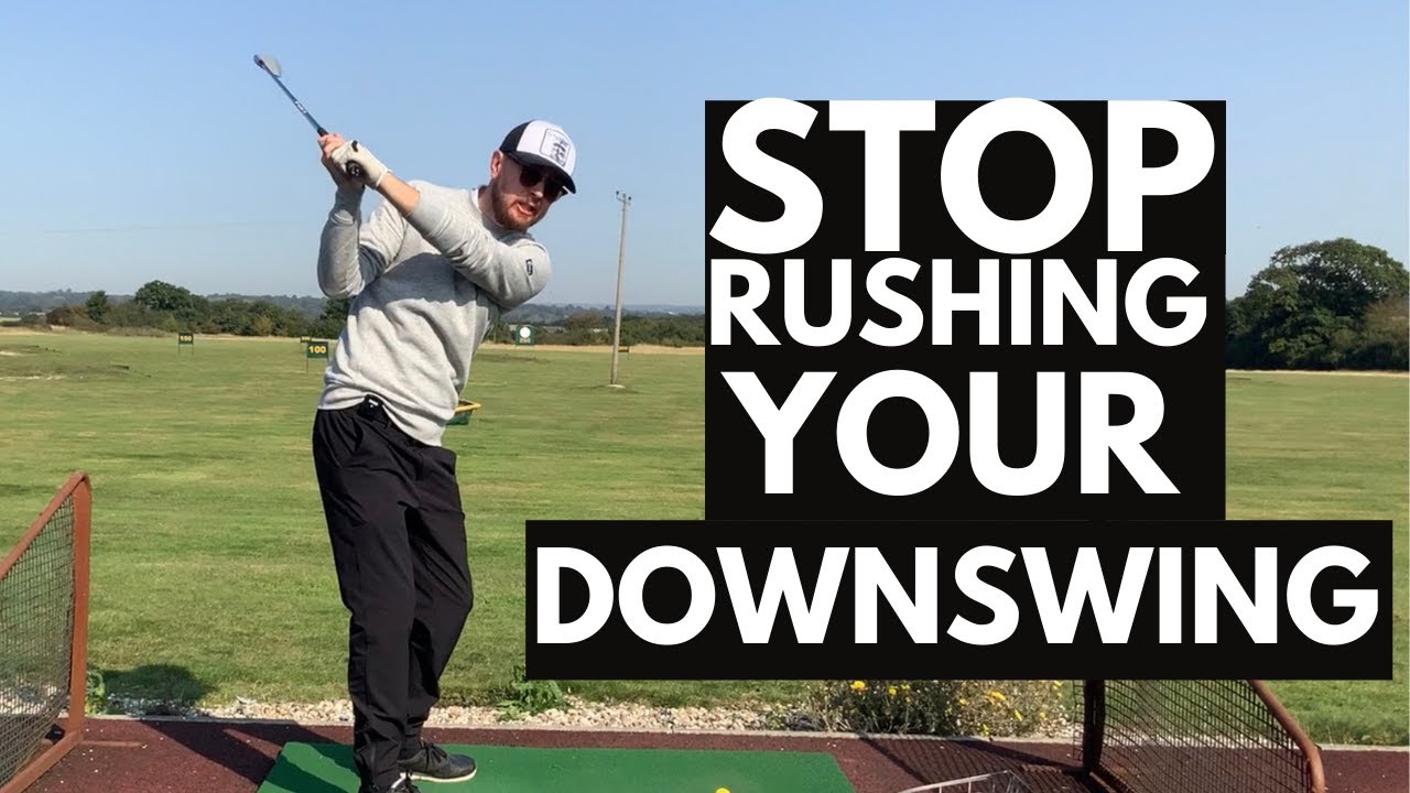 GOLF DOWNSWING - STOP Rushing your downswing with this one AMAZING drill (Tiger woods drill)