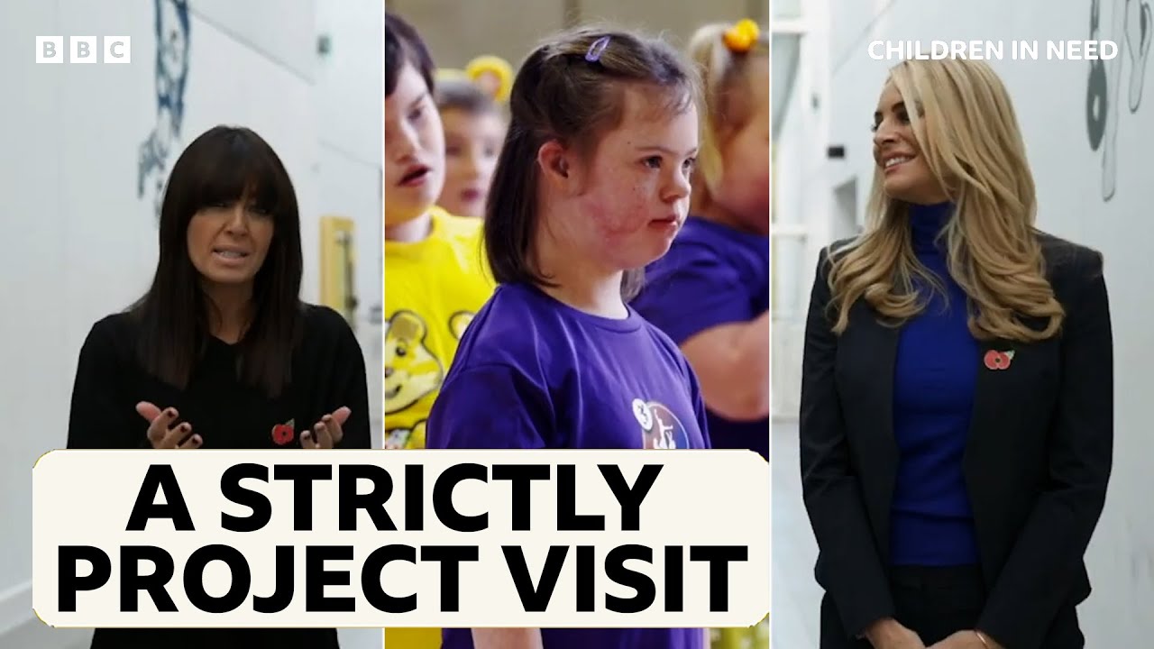 Claudia Winkleman and Tess Daly visit Synergy Dance