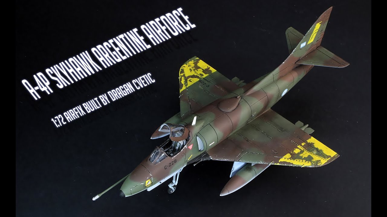 Douglas A-4P Skyhawk Fuerza Aérea Argentina 1/72 Airfix Plastic Model Kit Full Video Build