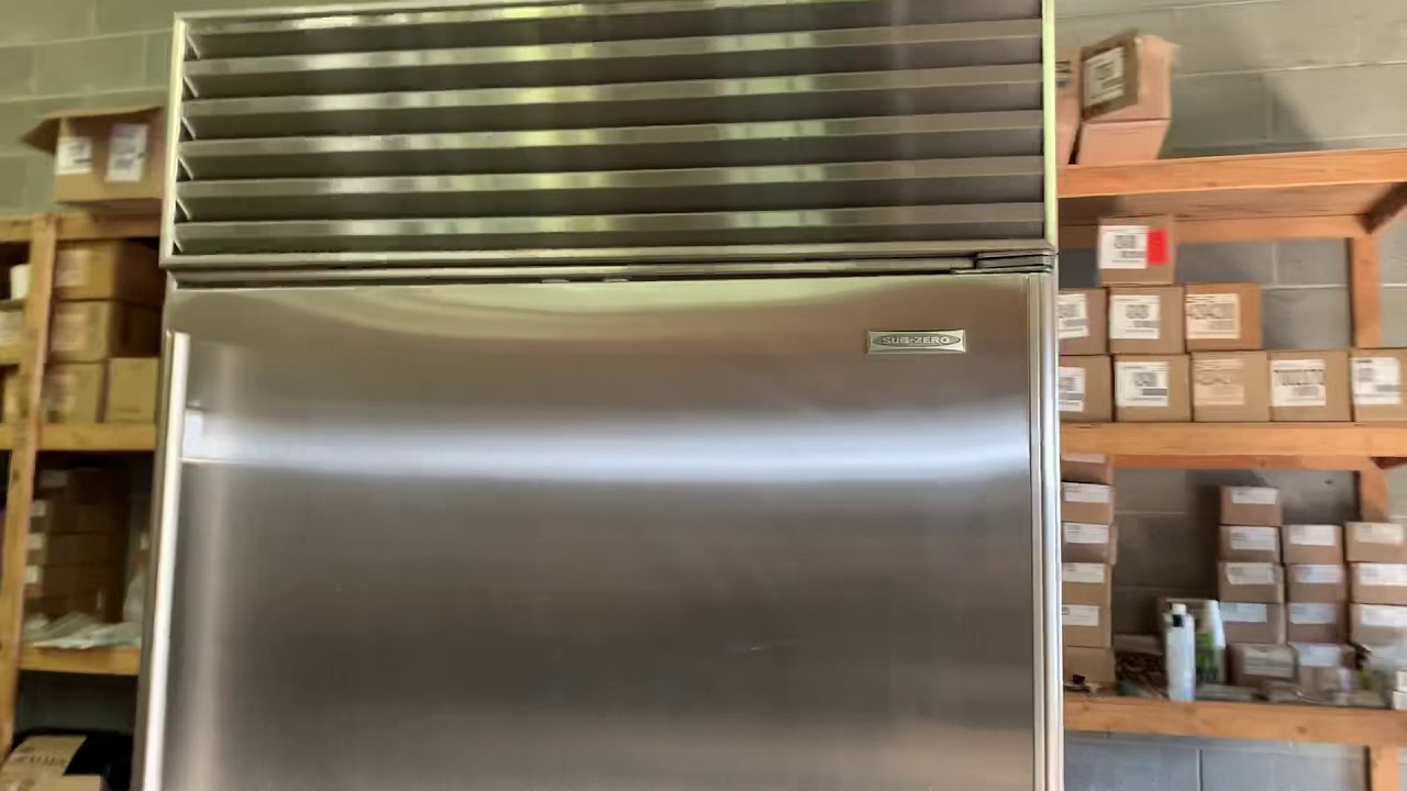 The proper way to clean a sub zero condenser 500, 600 and bi series.