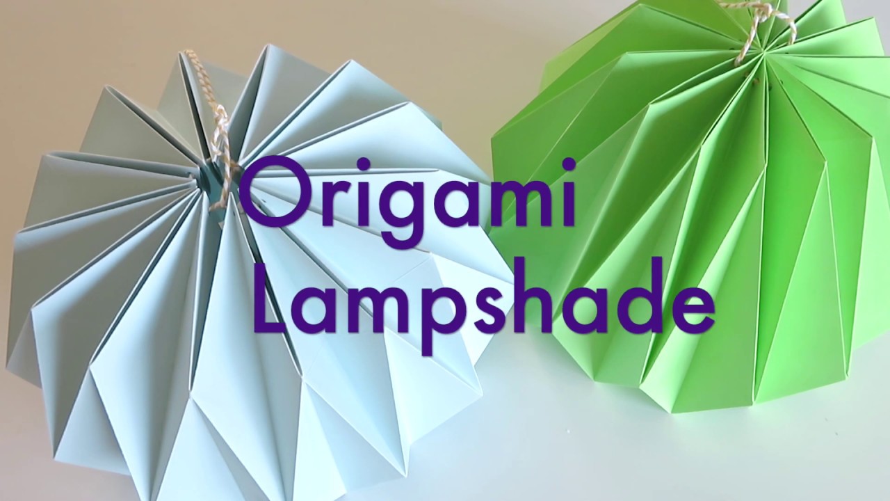 Origami Lampshade instruction