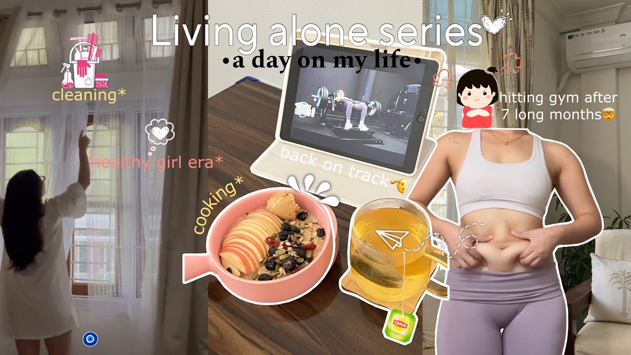 Living alone series | a day in my life | daily chores♡