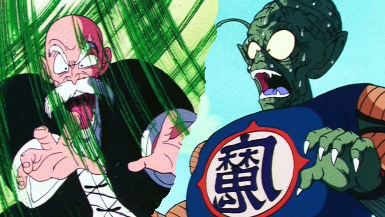 Muten Roshi Uses Mafuba on Piccolo Daimao (Japanese)