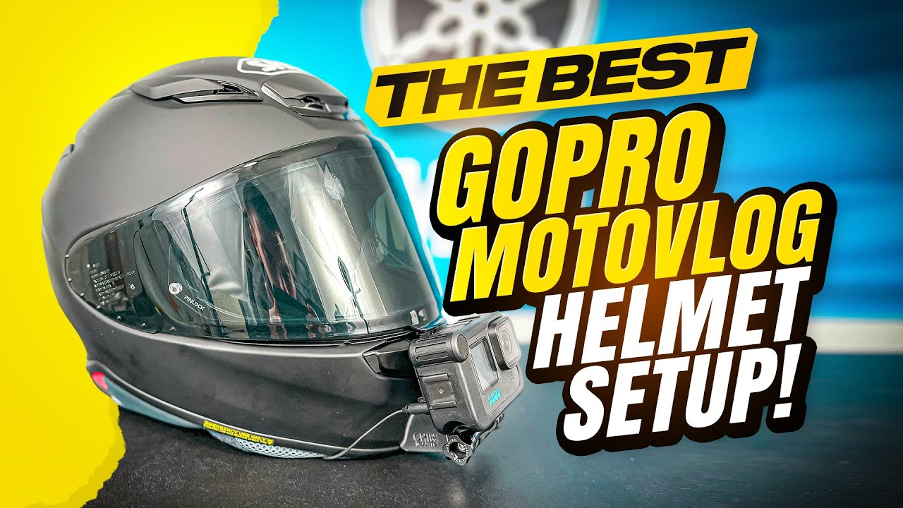 BEST MOTORCYCLE MOTOVLOG Setup! GoPro Chin Mount with Microphone!