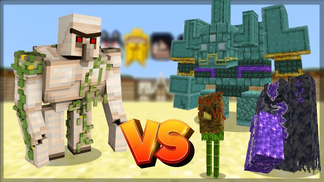 Minecraft: IRON GOLEM VS PLENTY OF GOLEM ! - BATALHA DE MOBS | 1.19.2