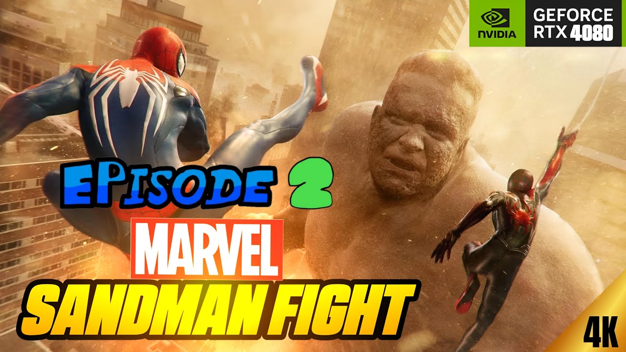 (PC) PART-2 Spider-Man 2 Sandman Full Boss Fight | ULTRA Realistic Graphics Gameplay[4K 60FPS HDR]