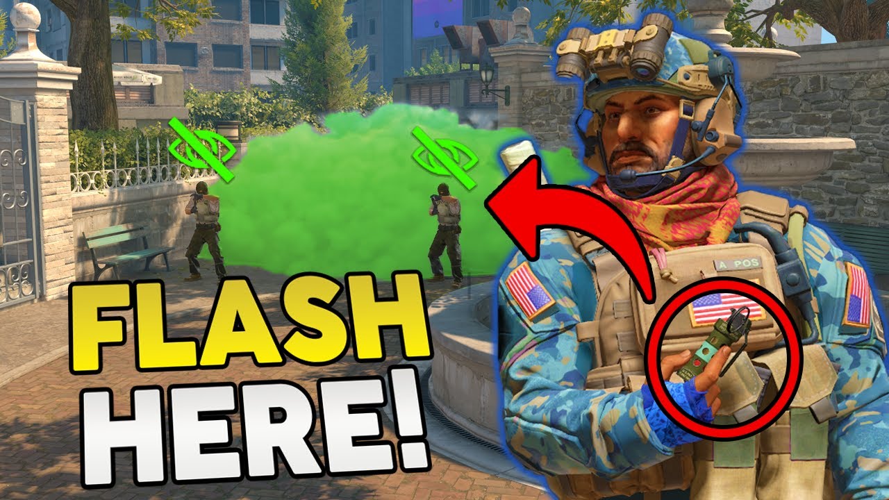 CS2 Overpass - The BEST Flashes for SOLO QUEUE!