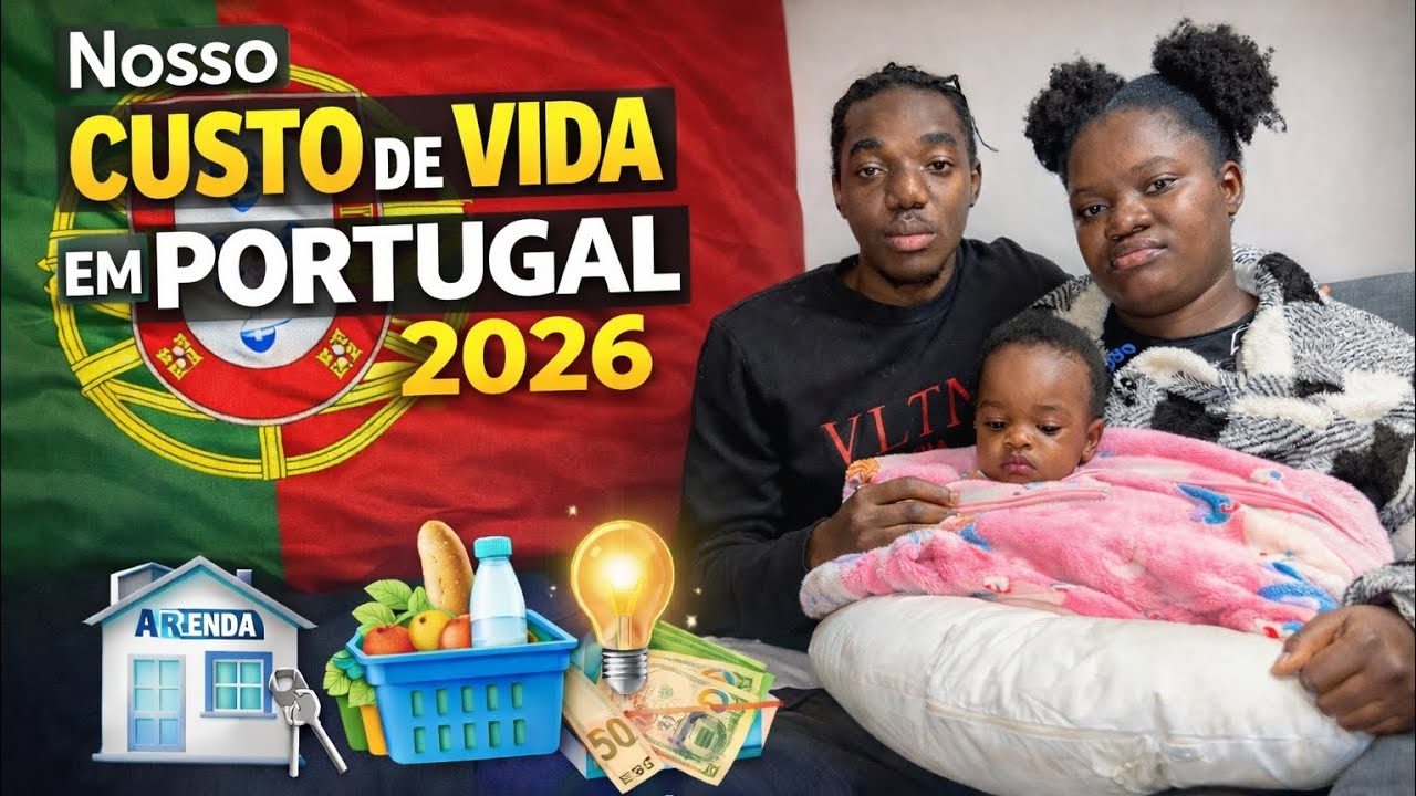 NOSSO CUSTO DE VIDA EM PORTUGAL CASAL COM FILHO 2026 🇵🇹 GASTOS MENSAIS