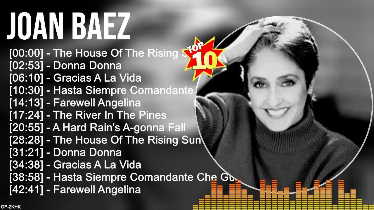 J o a n B a e z Greatest Hits ~ Top Folk Rock Music Of All Time - Folk Rock And Country Music