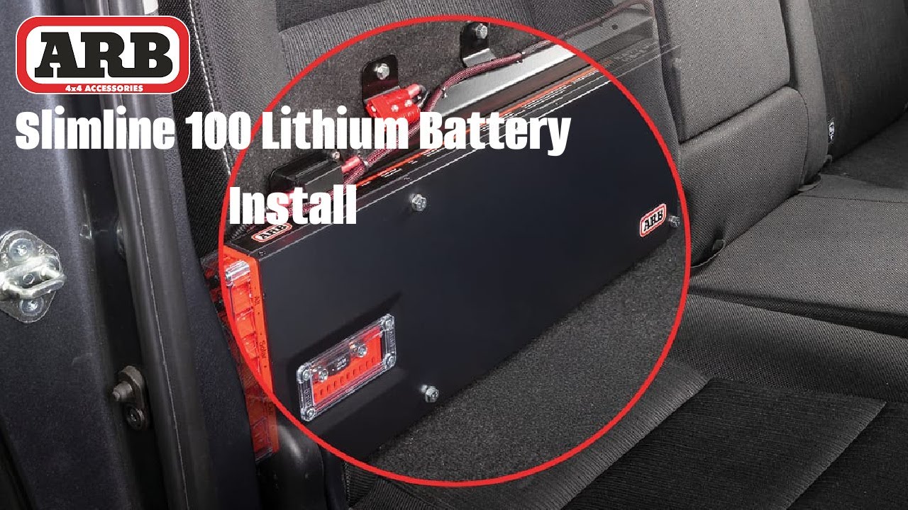 ARB Slimline 100 Lithium Battery Install