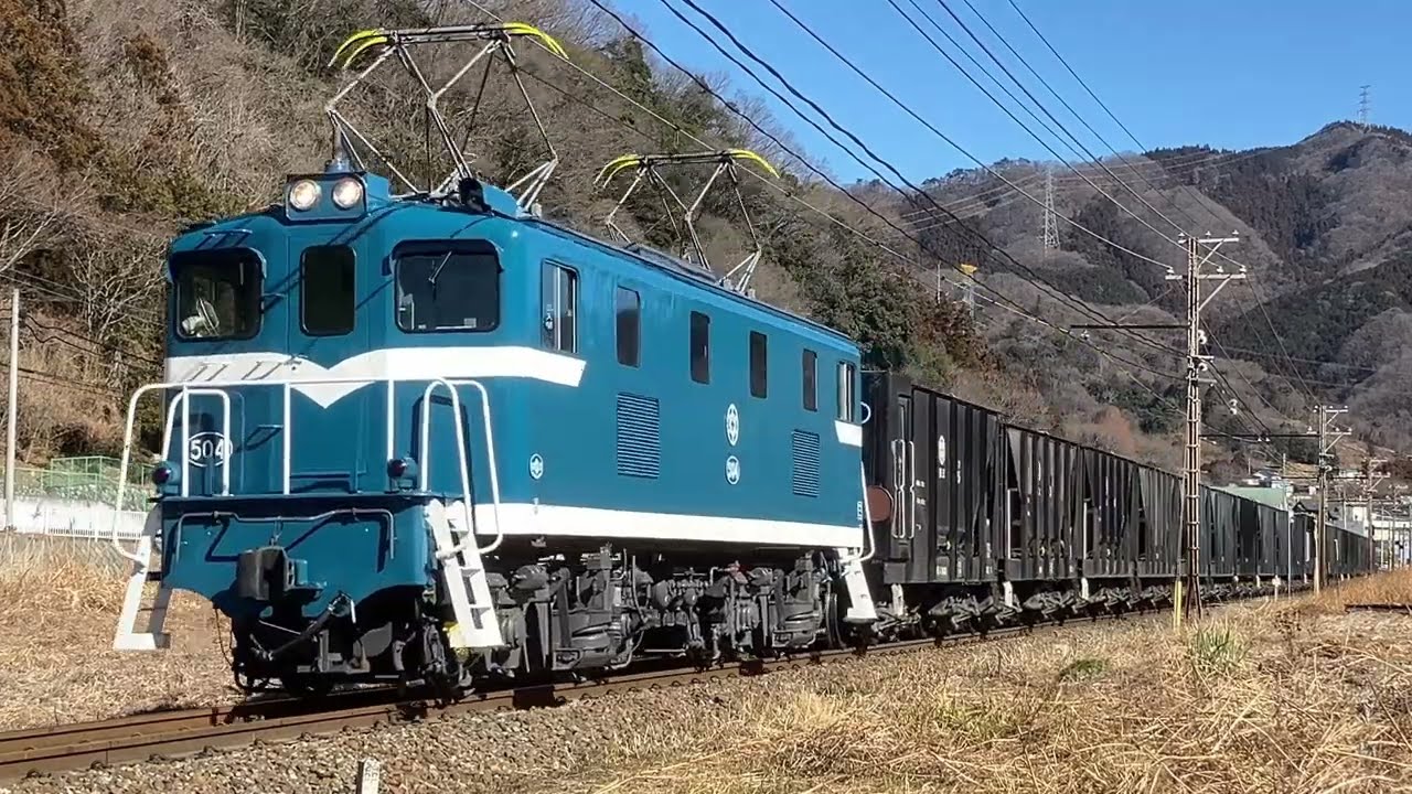 秩父鉄道　貨物列車　デキ504