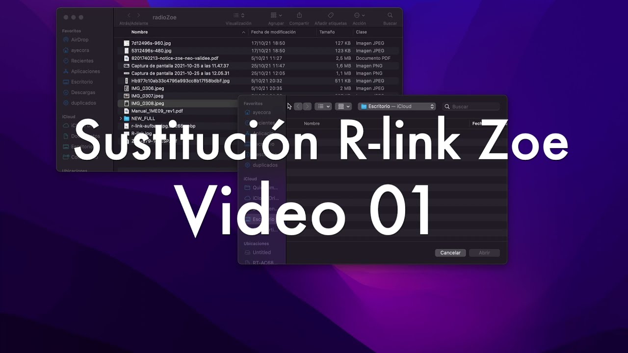 Sustitución de Radio R-link 1 Renault Zoe 2017 por sistema Android - 01