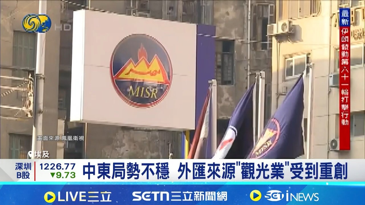 熱錢撤出+油價上漲 加劇埃及資本大量外流 外部衝擊加劇 埃及金融與經濟面臨嚴峻考驗｜記者 葉俐緯｜國際關鍵字20260319｜三立iNEWS