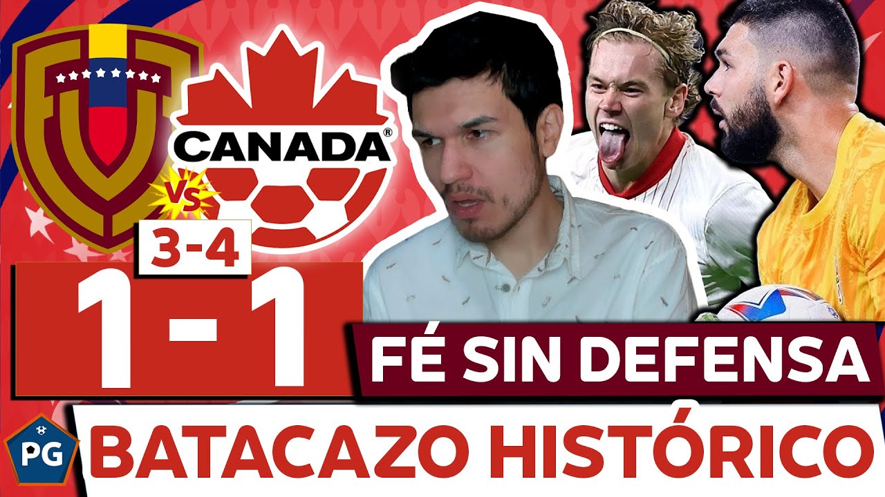 VENEZUELA 1 CANADÁ 1 (PENALES 3-4)⚡COPA AMÉRICA USA 2024🔥CANADÁ SORPRESA TOTAL👉VENEZUELA NOS FALLÓ
