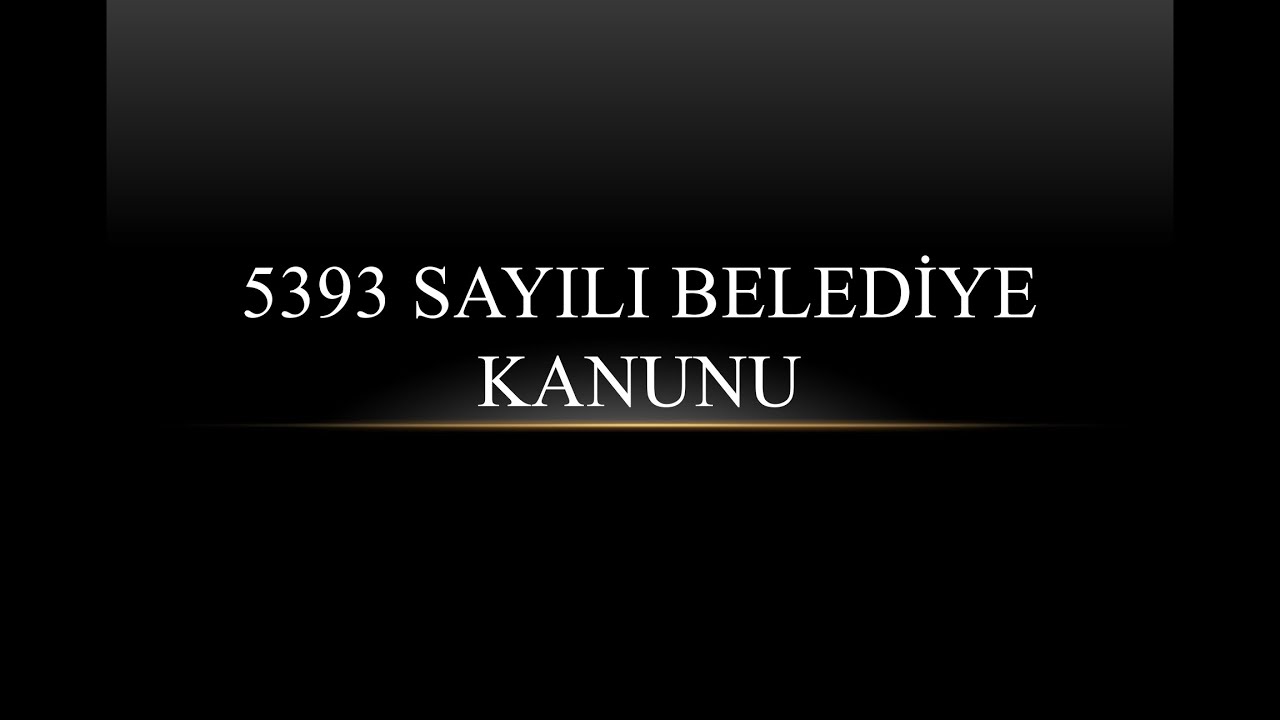 ZABITA GÖREVDE YÜKSELME SINAVI BELEDİYE KANUNU