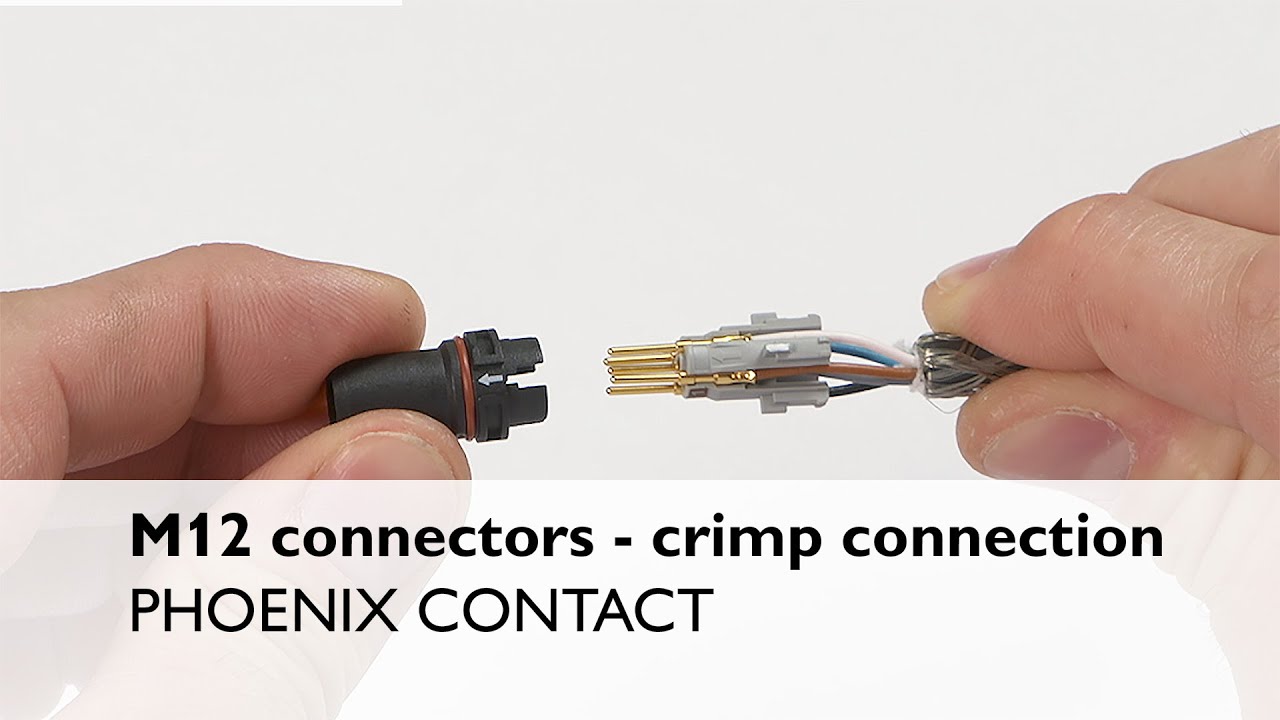 Shielded M12 connectors with crimp connection – Hardware tutorial of assembly