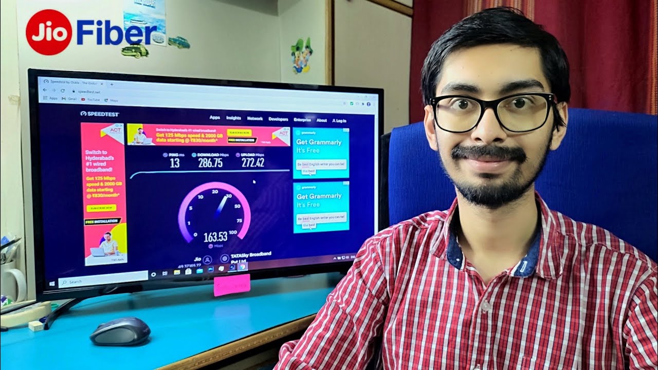 Jio Fiber LAN Wired SpeedTest & User Experience Review