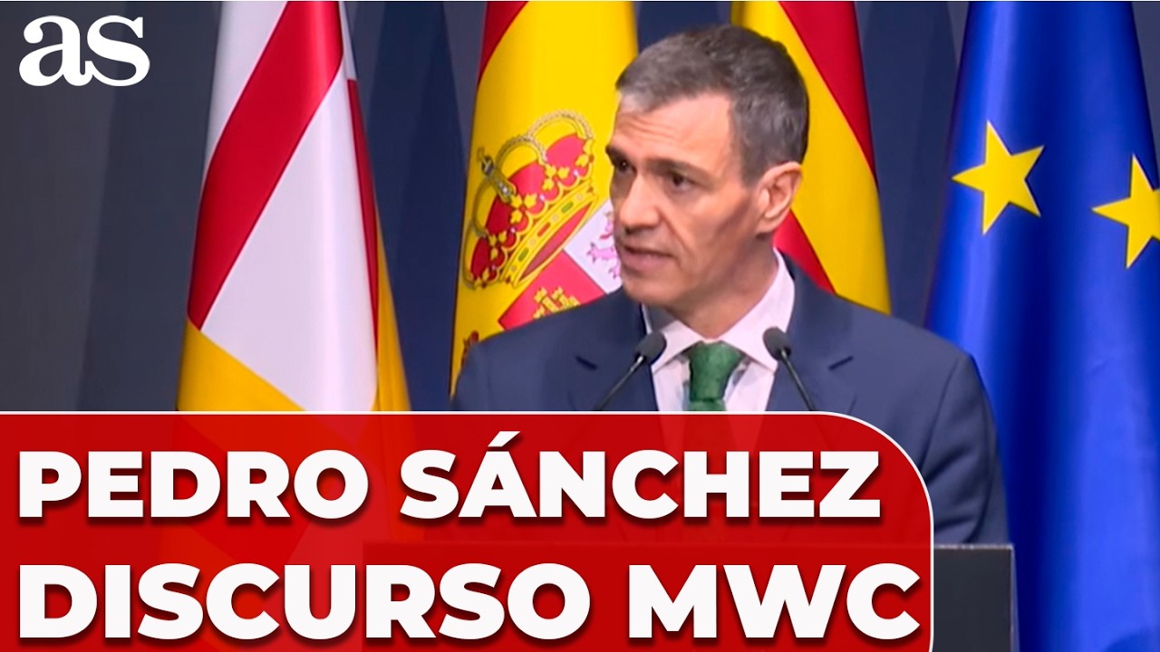 DISCURSO COMPLETO de PEDRO SÁNCHEZ en el MOBILE WORLD CONGRESS: ESTADOS UNIDOS, IRÁN, ISRAEL...