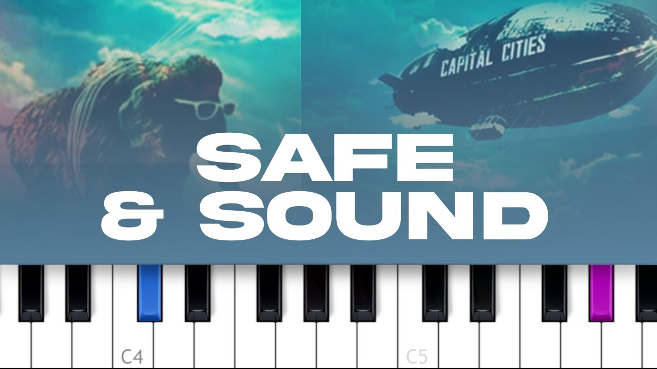 Capital Cities - Safe And Sound  (piano tutorial)