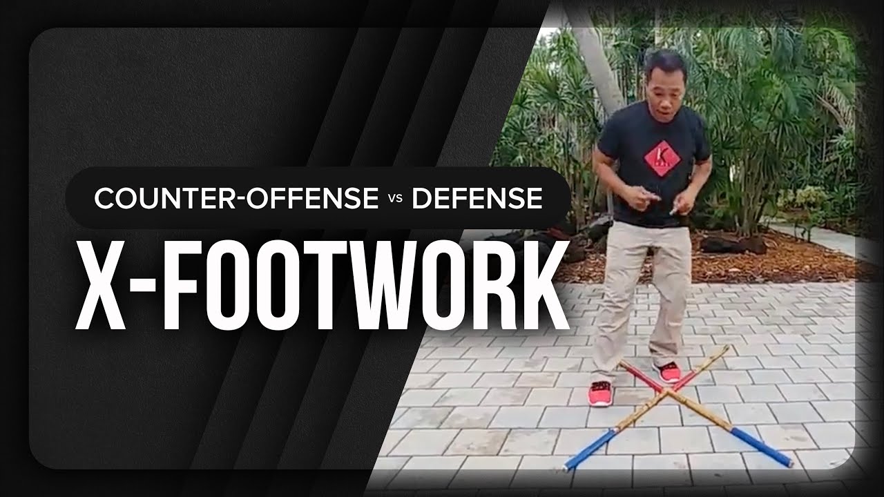 9.1 KALI Footwork Combinations | Filipino Martial Arts Counter Offense VS Defense