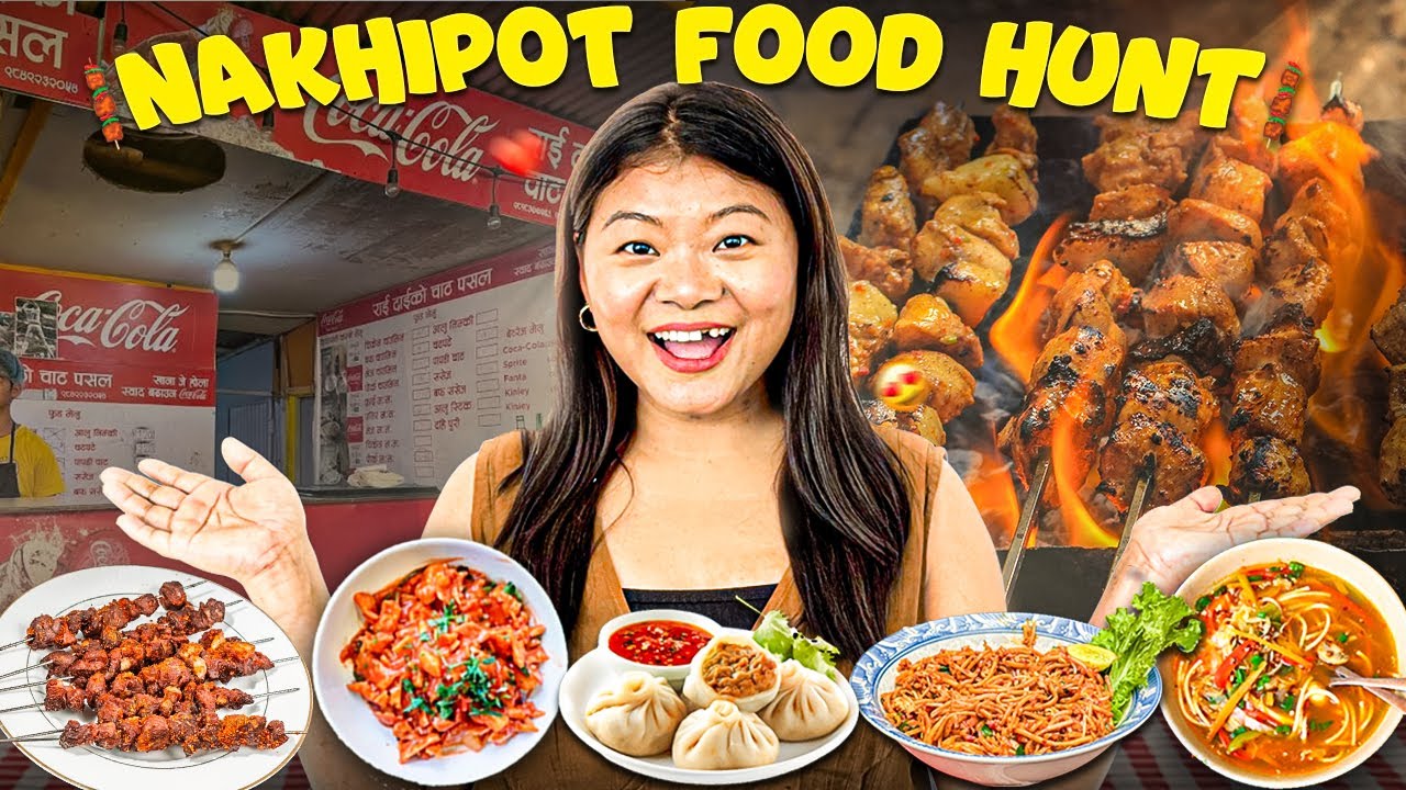 Singaporean & Dharan Street Food hunt in Kathmandu, Nakhipot🤯 Pork Thukpa, Sekuwa, Spicy Mi Goreng🤤