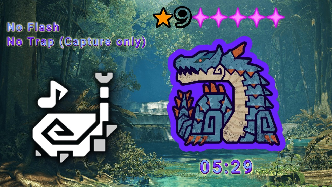 Lagiacrus Alpha 9★ speedrun - 5:29 | Hunting Horn | No flash/No Traps | MH Wilds