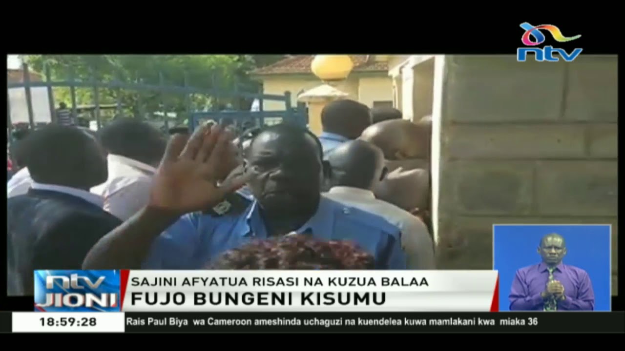 Fujo bungeni Kisumu: Sajini afyatua risasi na kuzua balaa