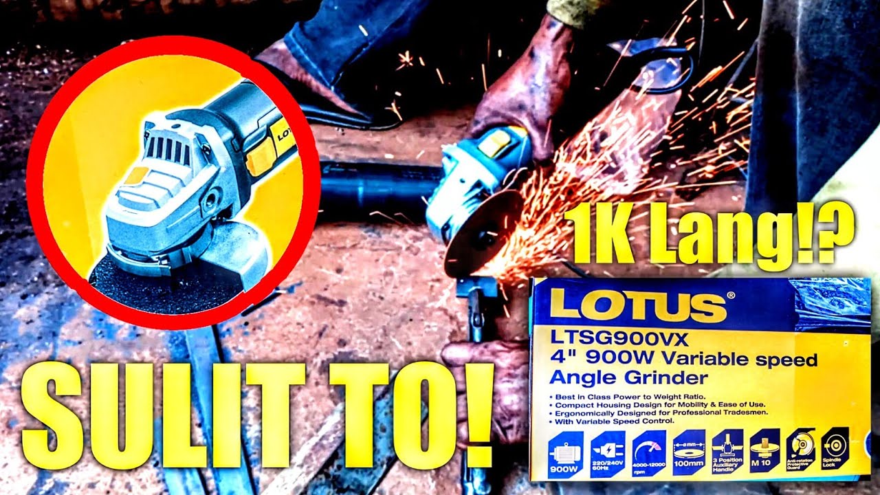 SULIT! | LOTUS 900W Variable Speed Angle Grinder UNBOXING - SHOPEE