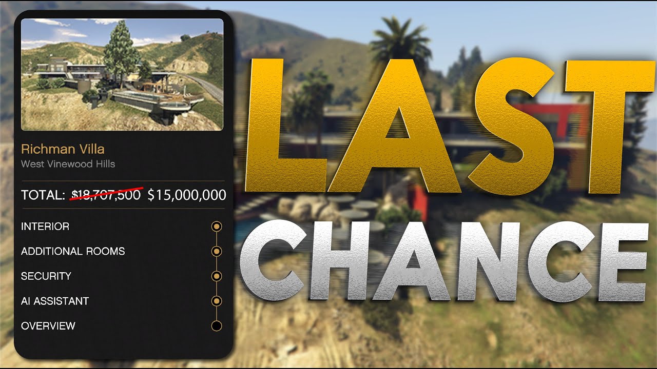 This Is Your FINAL Chance to Buy Mansions for Less! GTA Online