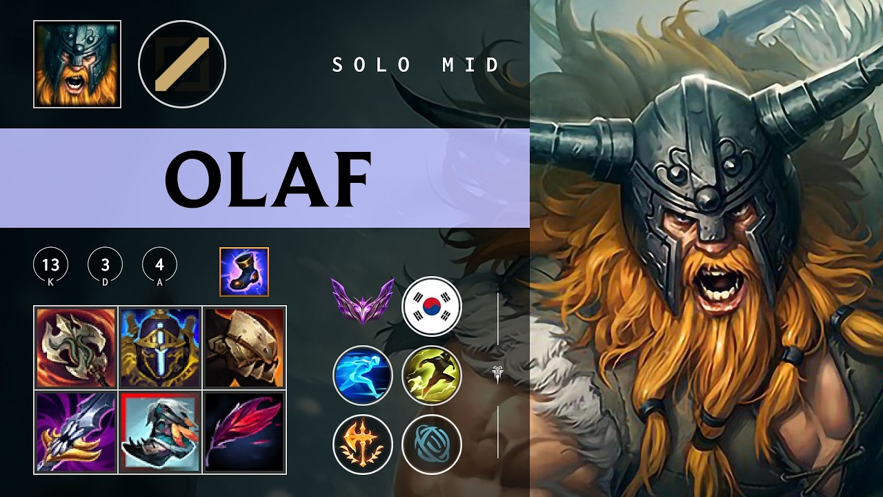 Olaf Mid vs Twisted Fate - KR Master Patch 26.05