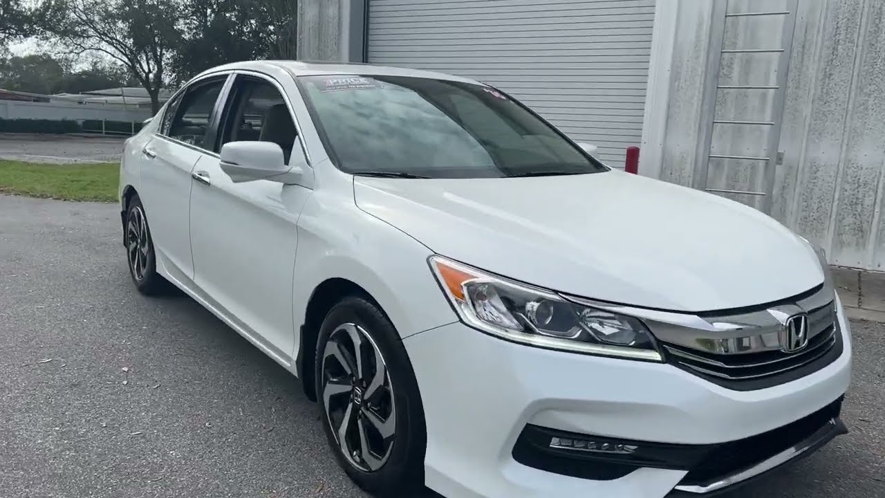 2016 Honda Accord EX-L Sedan White