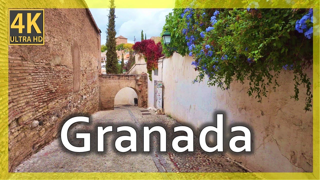 Granada Walk - Albaic&iacute;n quarter [4k 60 FPS]