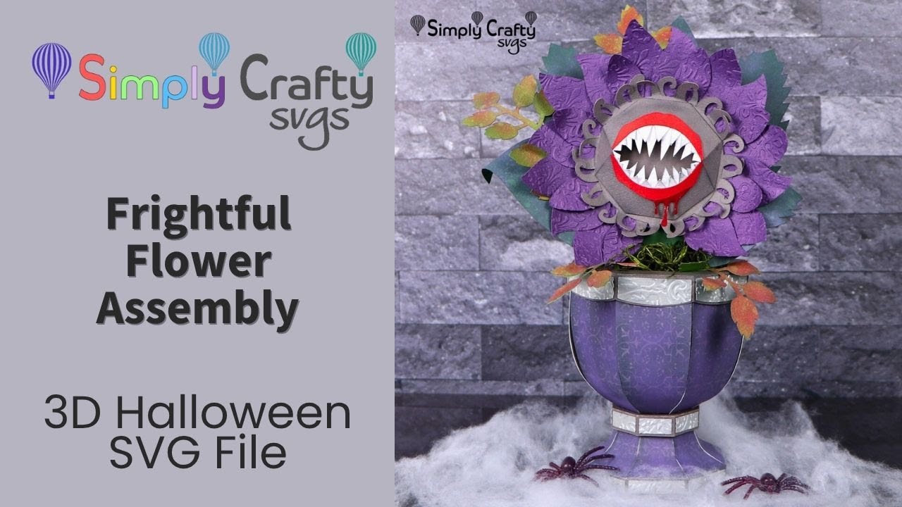 Frightful Flower Assembly - 3D SVG File