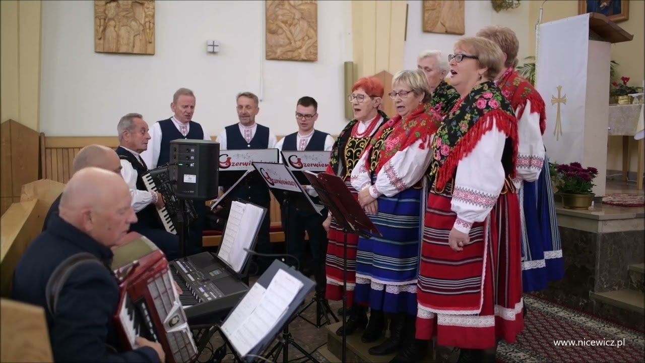 Koncert Pieśni Maryjnych w kościele pw.  N S P J w Koźle w wykonaniu „Zespołu Ludowego Czerwieniacy