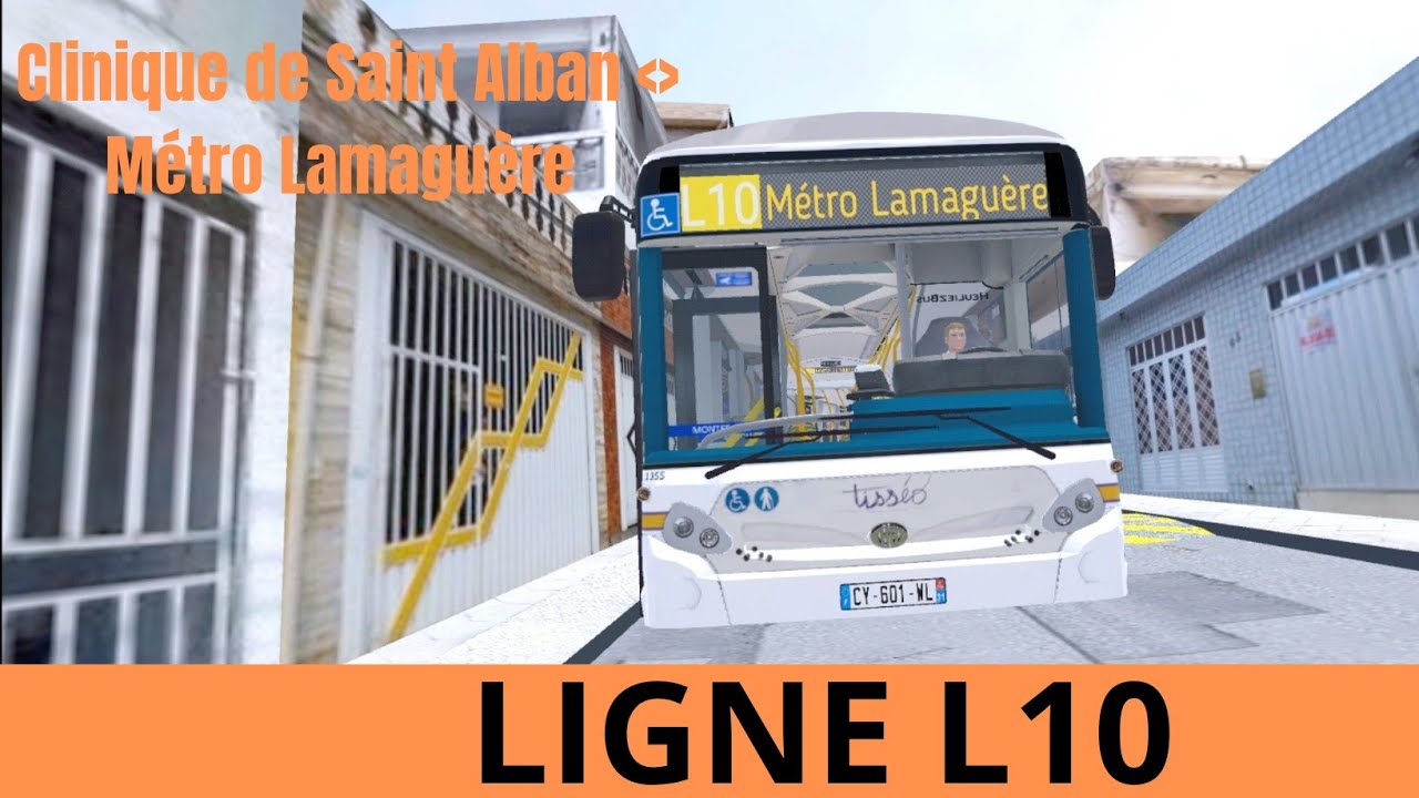 Proton Bus Simulator : Ligne L10 entre Clinique de Saint Alban et Métro Lamaguère