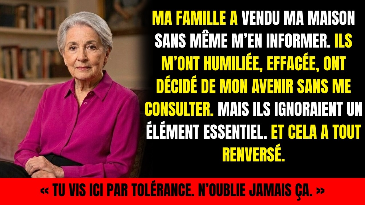 Ma famille a vendu ma maison en secret — jusqu’à découvrir qui en était la véritable propriétaire