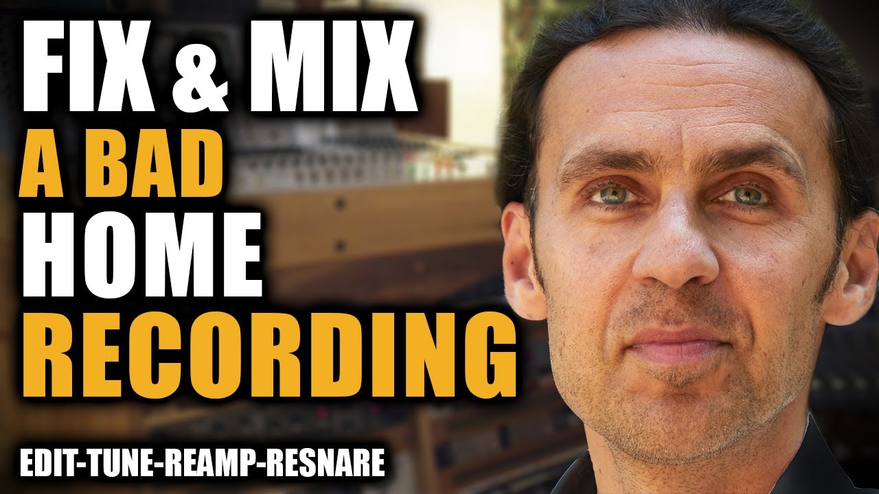FIX & MIX A BAD HOMERECORDING (incl. Re-Snaring, Tuning, Editing...)