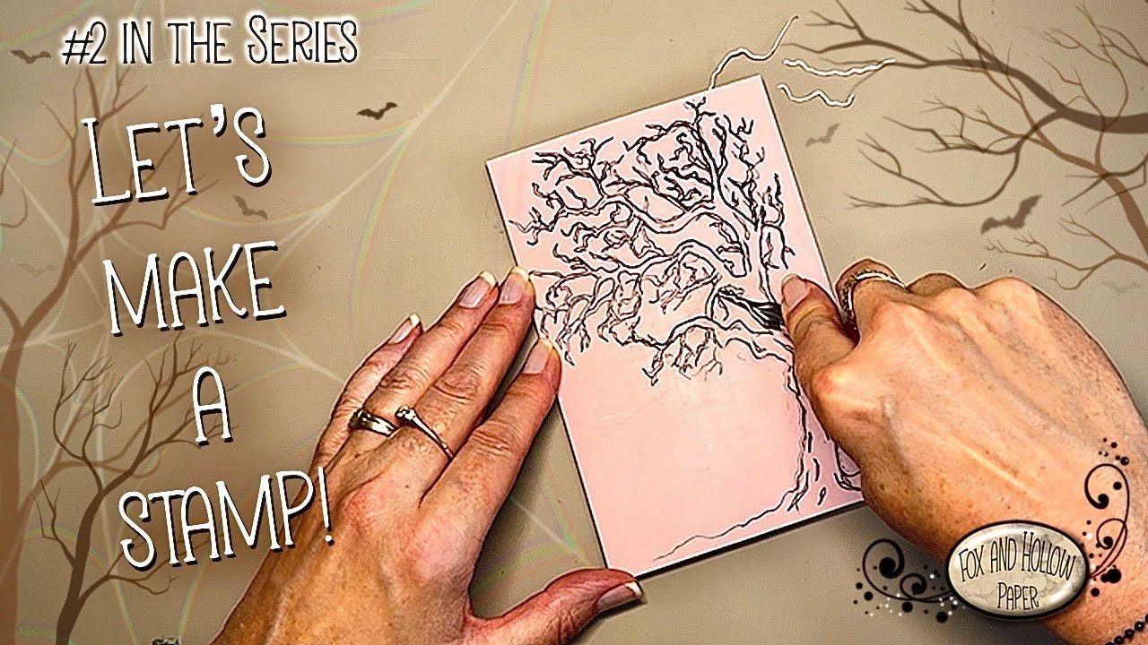 #2 Create you own tree stamp to use in paper crafting. 