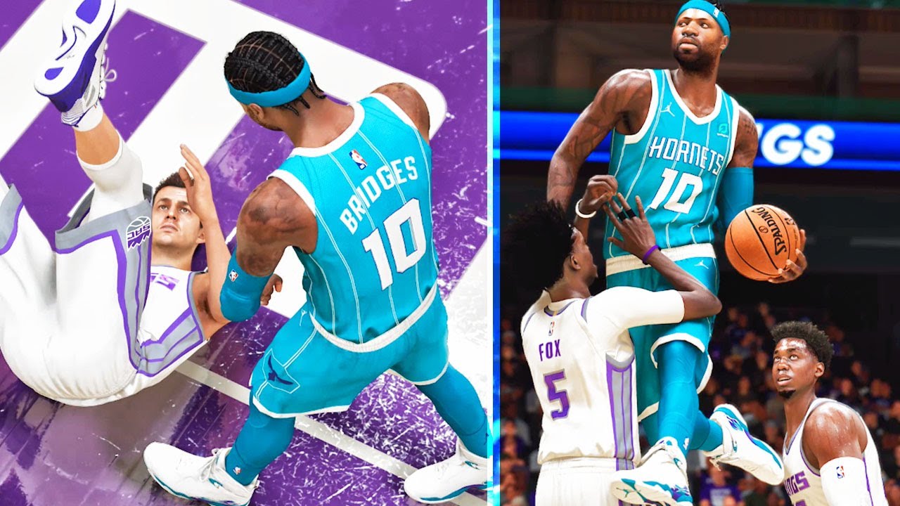 CAREER ENDING CONTACT DUNKS BY BRIDGES! NBA 2k21 My Career Next Gen Gameplay Best Build